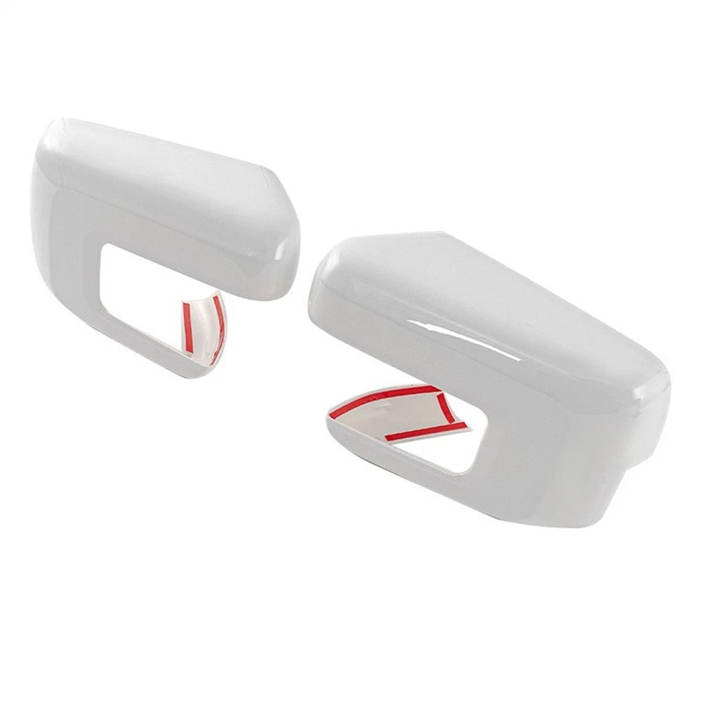 White Mirror Covers Overlays for Ford F150 (2021–2026)