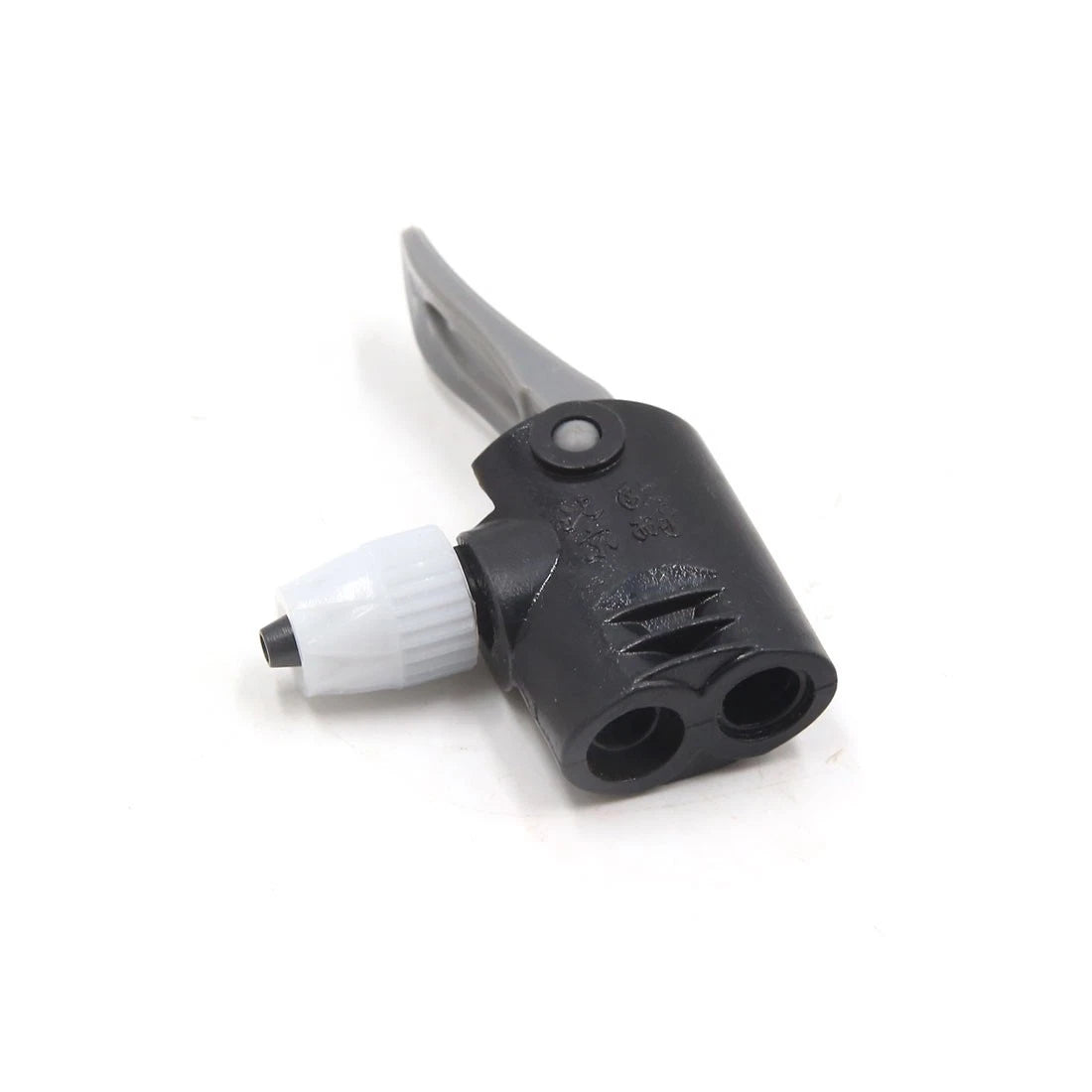 Dual Head Pump Hose Adapter Connector for Bike Bicycle (2 Pack) (Black)