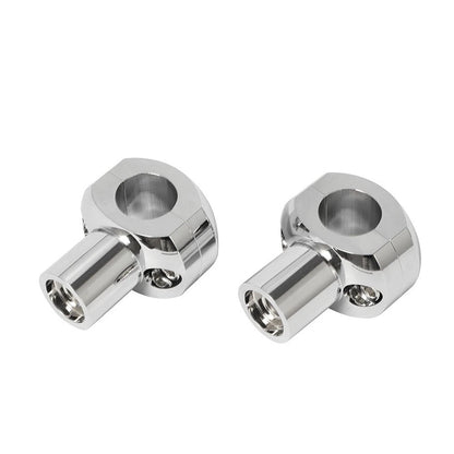 Chrome 25mm Handlebar Risers for Honda Suzuki Yamaha Kawasaki (Fit 1")