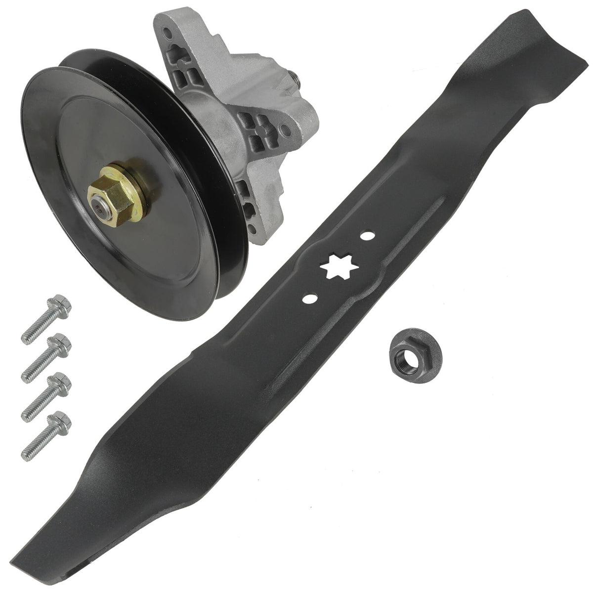 Deck Spindle Pulley & Blade Replacement for Toro Cub Cadet Ryobi 42in (1990–2010)