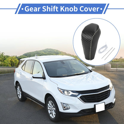 Gear Shift Knob Cover Replacement for Chevrolet Cruze (2011–2015) Black Carbon