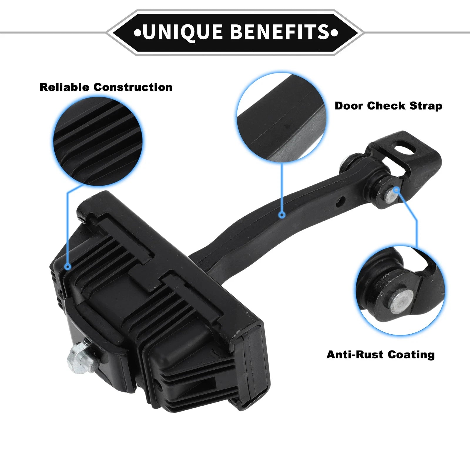 Door Check Strap Stopper Limiter Front Left Right for BMW X5 E70 (2007–2013)