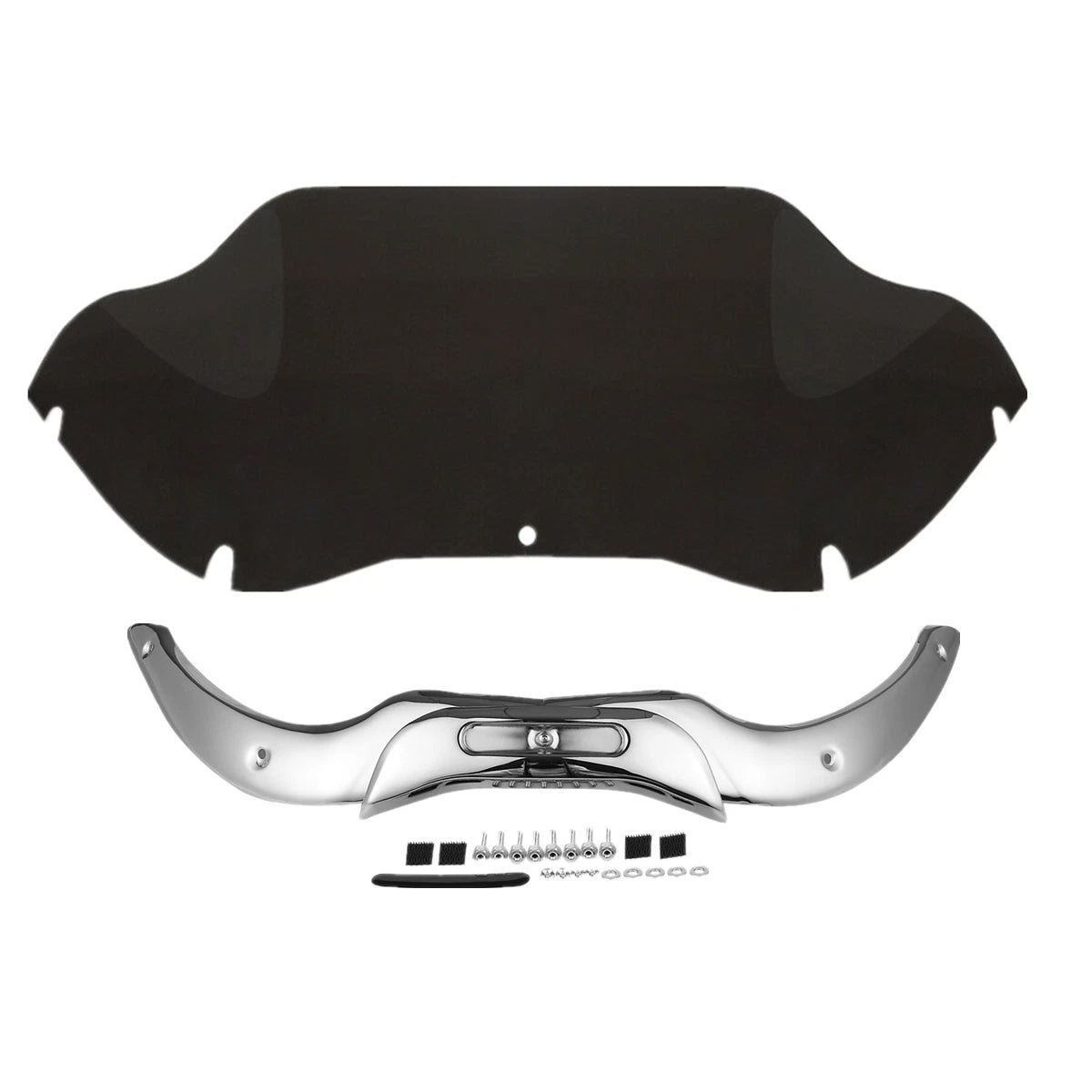 9.5'' Windshield with Chrome Trim for Harley Touring Road Glide (2004–2013)