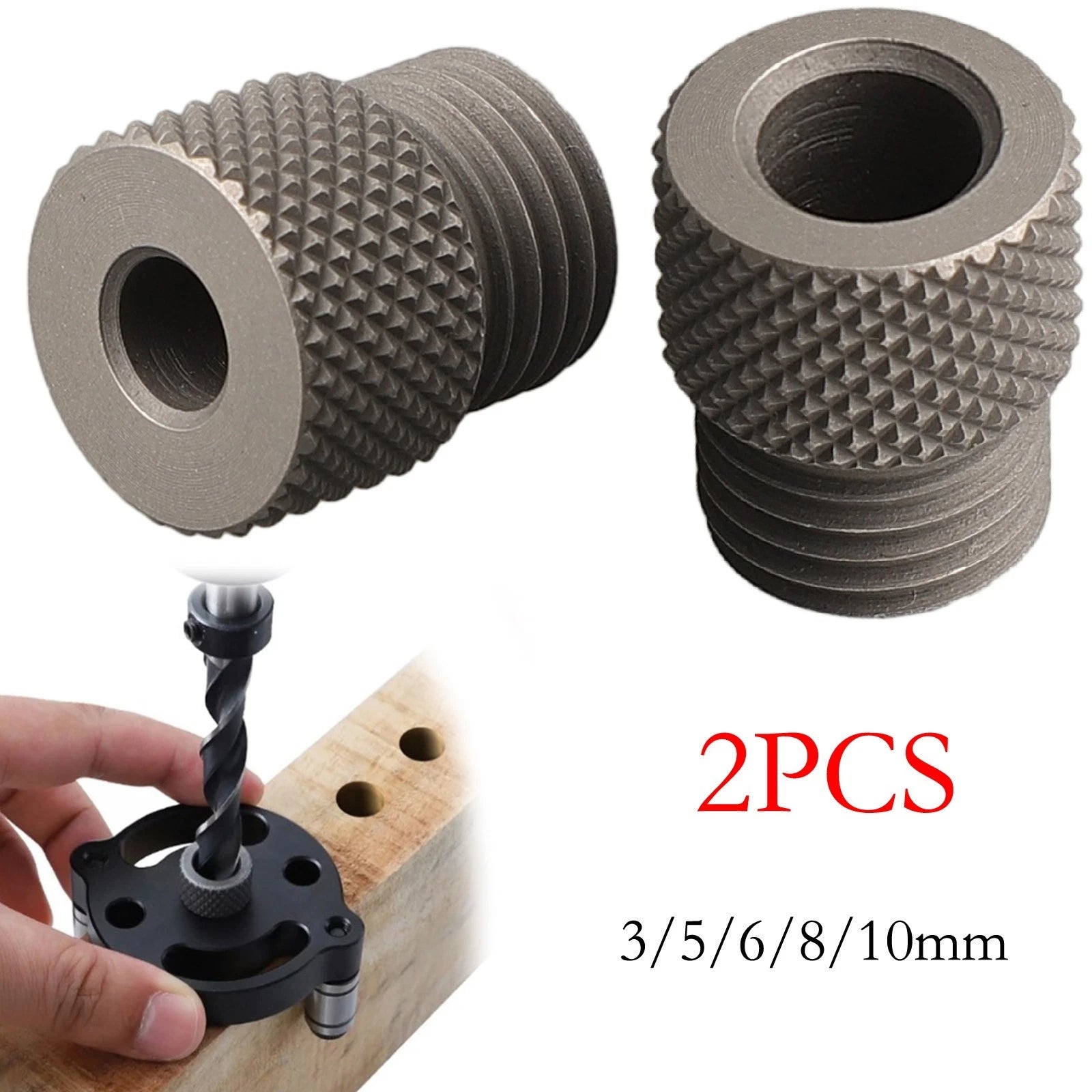 2X Drill Guide Locator Jig for Woodworking Self Centering Doweling Jig