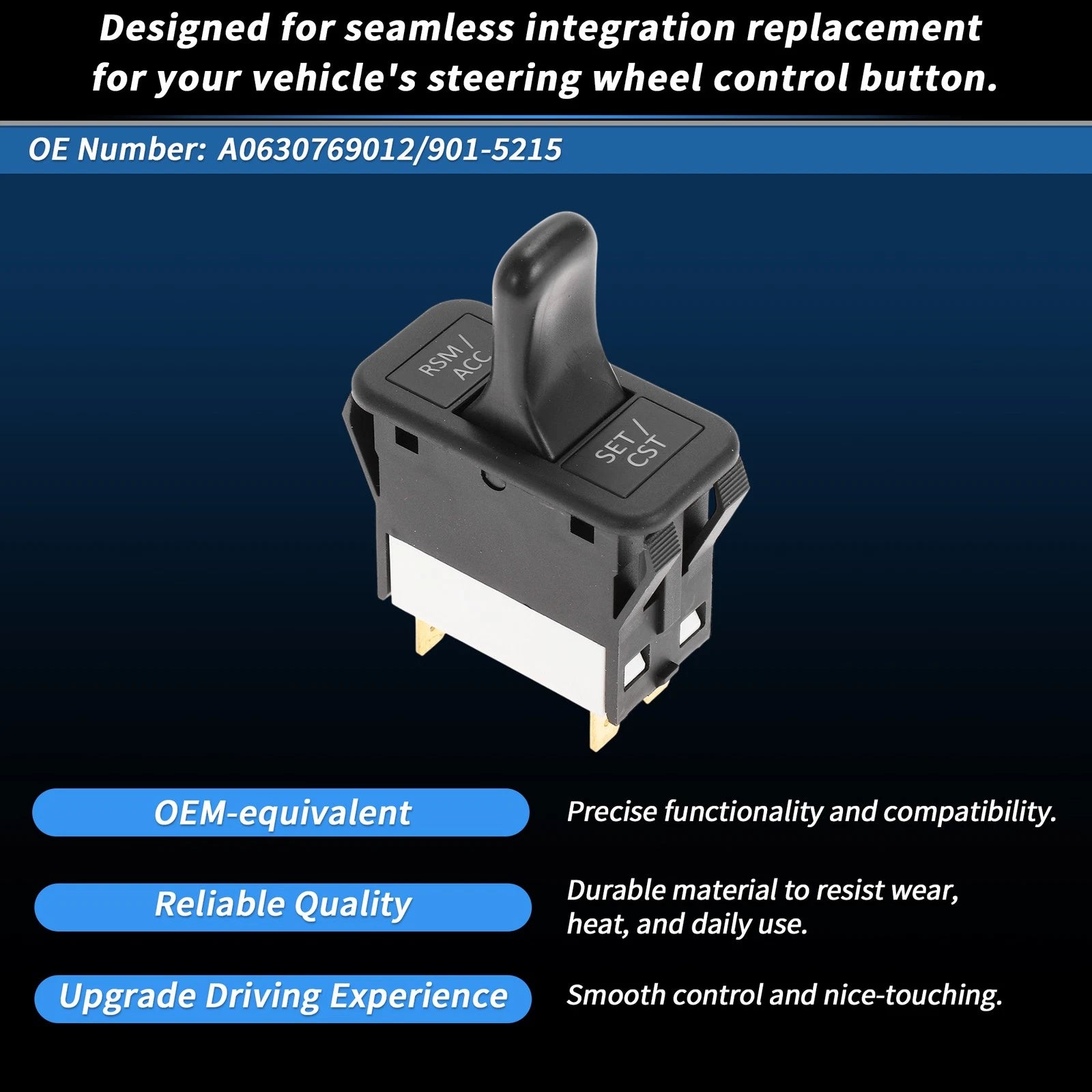 Cruise Control Rocker Switch Button for Freightliner Columbia (2002–2018)
