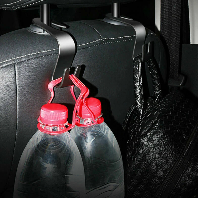 2X Black Car Seat Hook Purse Hanger for Universal Fit (Car Accessories)