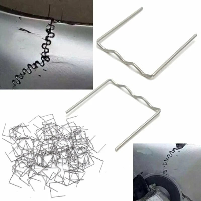 Pre-Cut Flat Staples 100pcs 0.6mm for Automotive Stapler