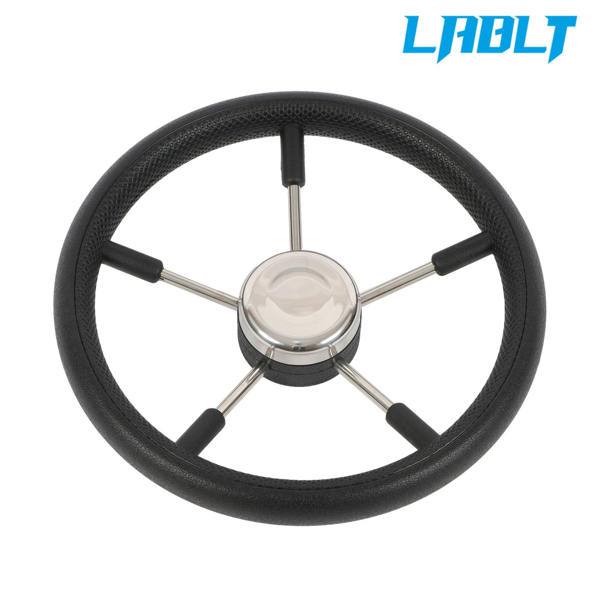 5-Spoke Stainless Steel Steering Wheel for Boat Yacht (13-7/8")