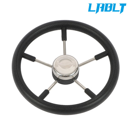 5-Spoke Stainless Steel Steering Wheel for Boat Yacht (13-7/8")