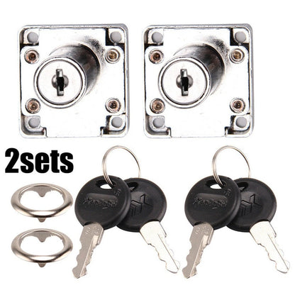 Lock Cabinet Lock for Mailbox, Steel with 4 Keys