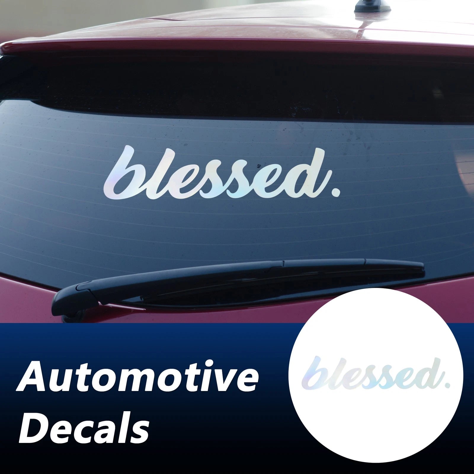 Reflective Bumper Decal for