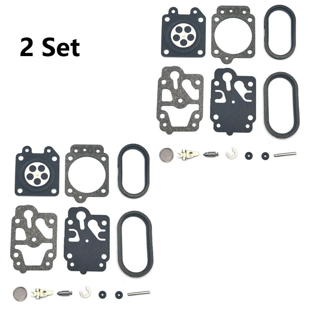 2X Chainsaw Carburetor Repair Kit for Husqvarna 130BT (Walbro K20-WYA)