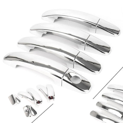 8x Car Chrome Door Handle Catch Cover Trim Bezel For Ford Focus MK2 2005-2011