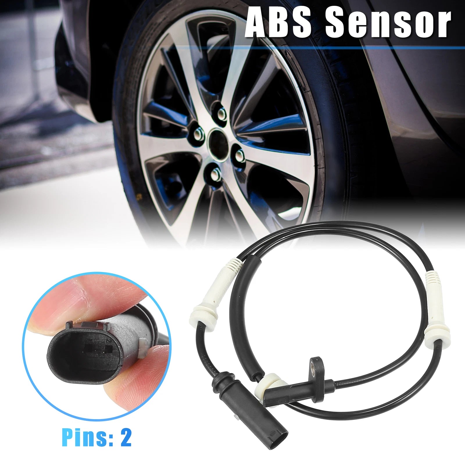 2Pcs ABS Wheel Speed Sensor for BMW 228i (2016) No. 34526783051
