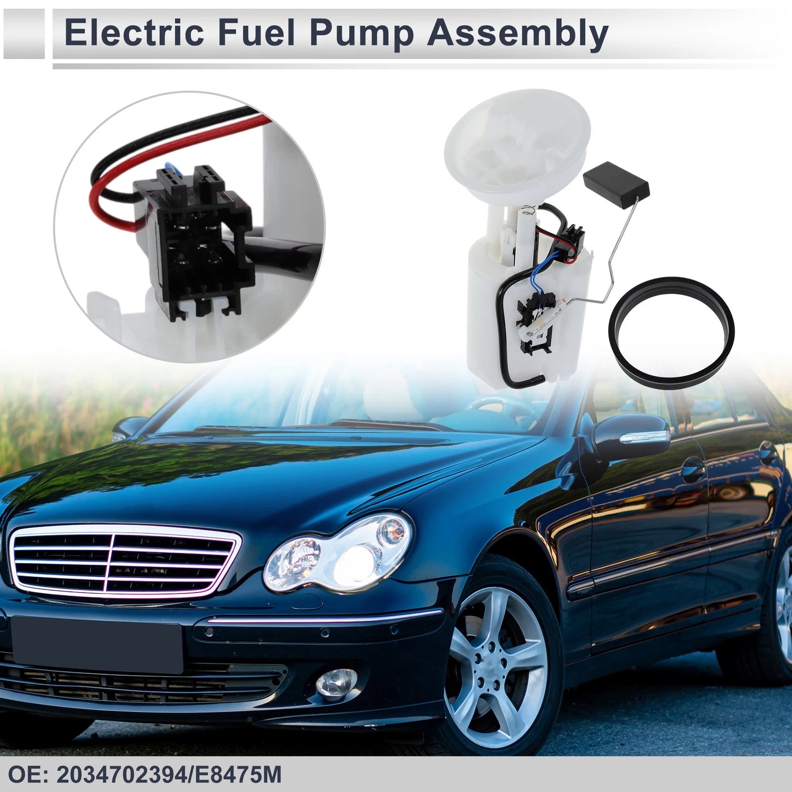 Fuel Pump Assembly for Mercedes Benz W203 C230 (2001–2007 2.5L) Replacement