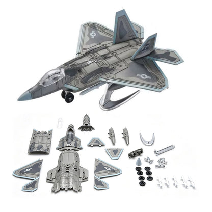 F-22 Raptor Building Blocks Kit 1/100 Scale Easy Assembly Gift