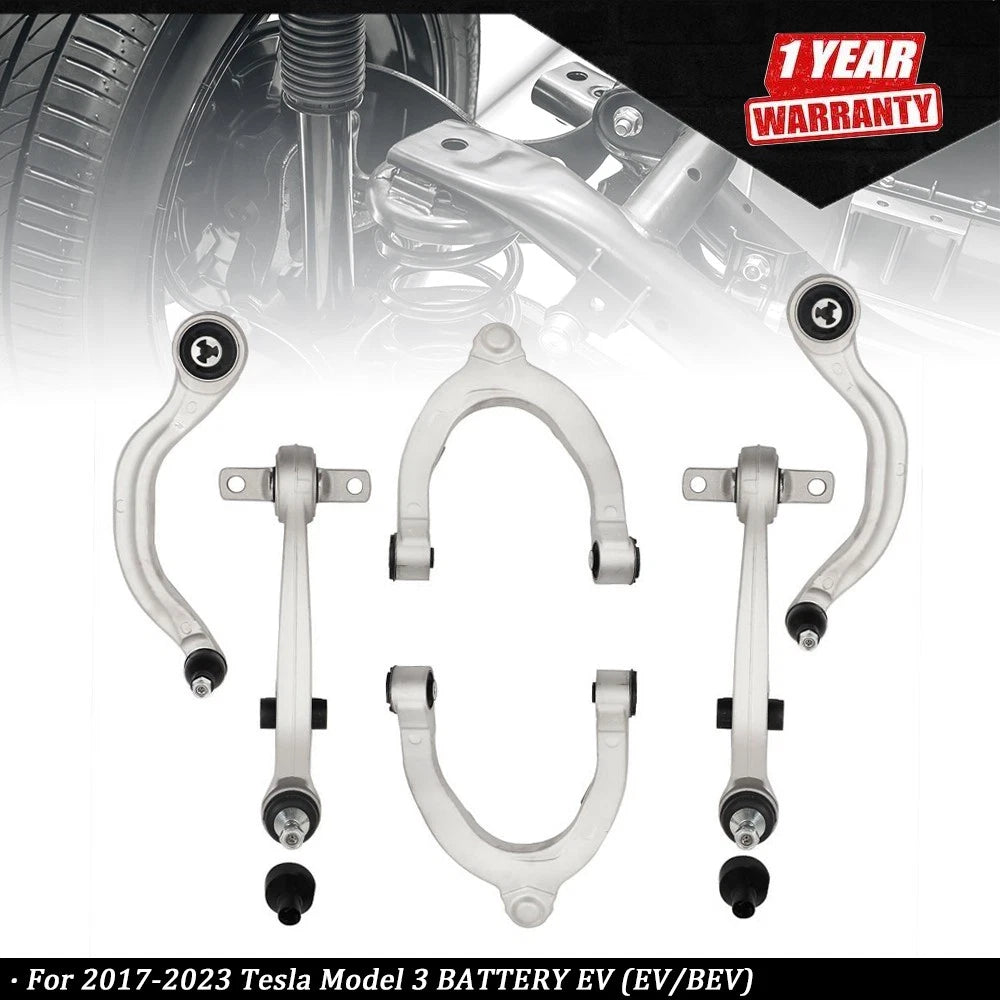 6PC Front Control Arms Kit for Tesla Model 3 (2017–2023)