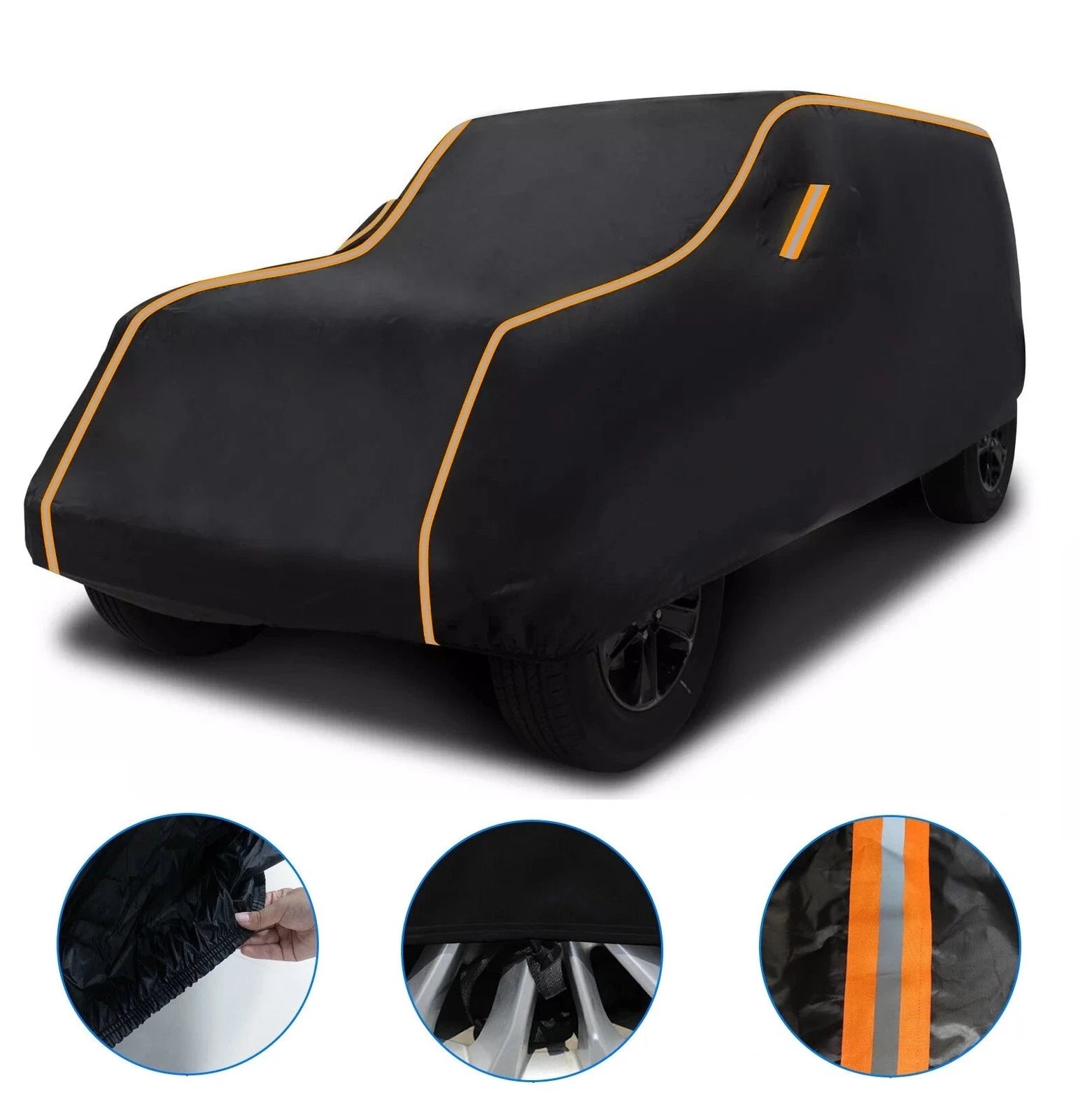 Car Cover for Jeep Wrangler JK JL (2007–2023) Waterproof UV Dust Custom Fit