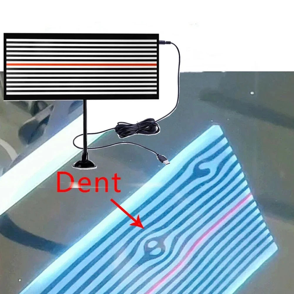 Reflective Line Board for Easy Dent Detection and Removal