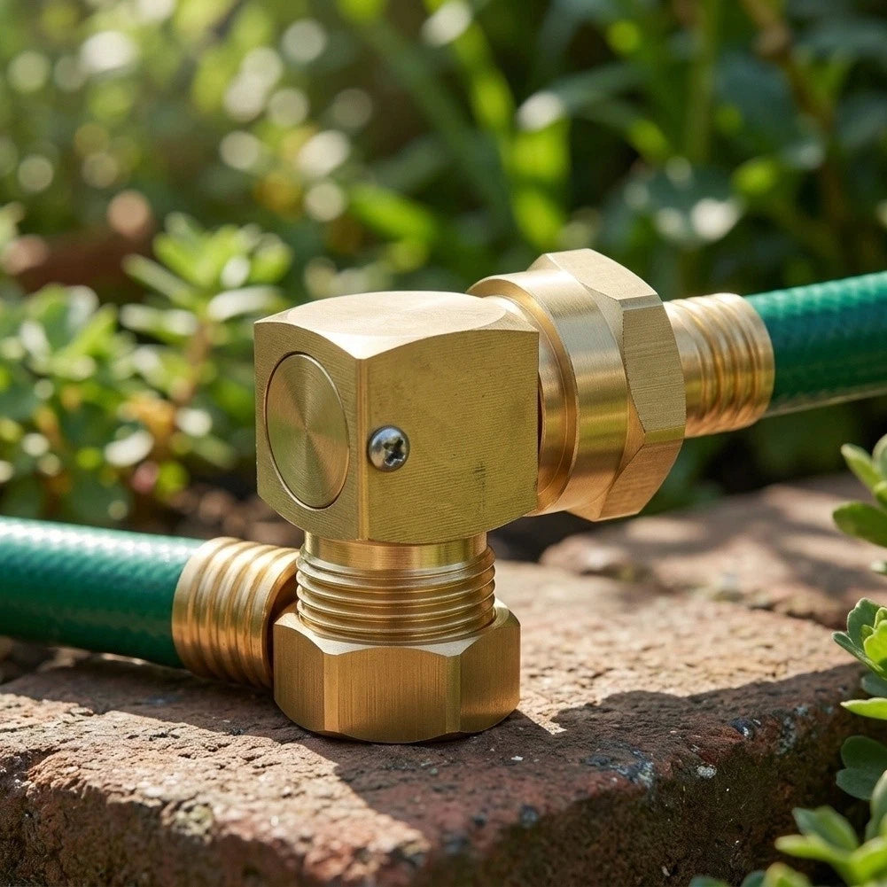 90 Degree Garden Hose Swivel Elbow Connector for Garden Hose (N/A)