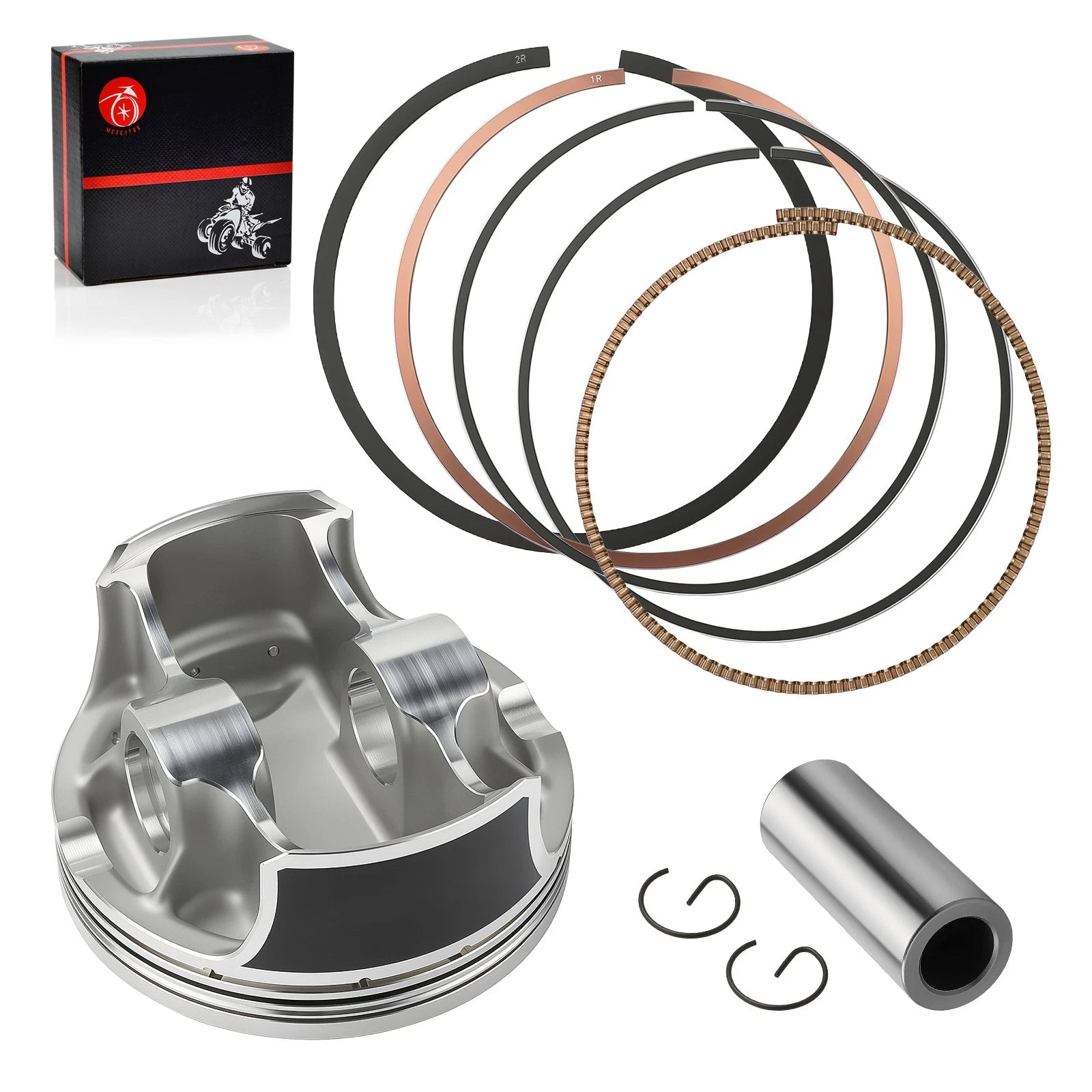 STD Forged Piston w/ Rings Kit 102mm for Yamaha Rhino 700 YXR700F (2008–2012)