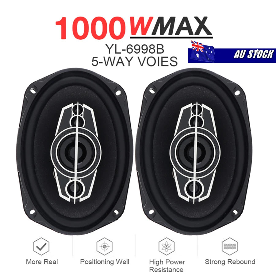 5 Way Car Coaxial Speakers for Vehicle (1000W)