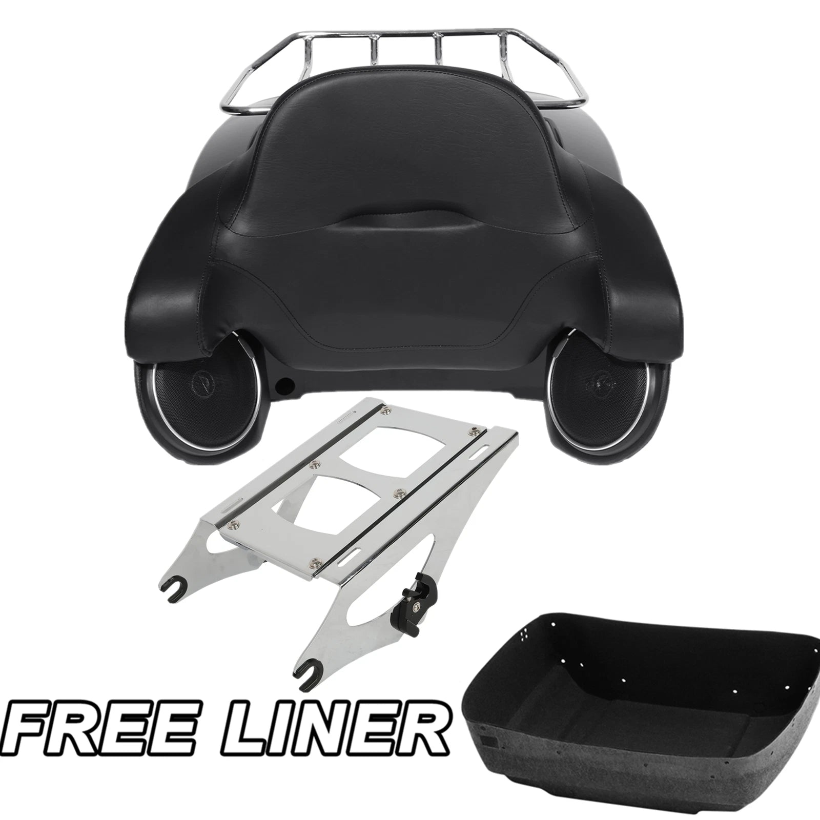 Trunk Pad Speakers Mount Rack for Harley Touring Road Glide (2014–2025)