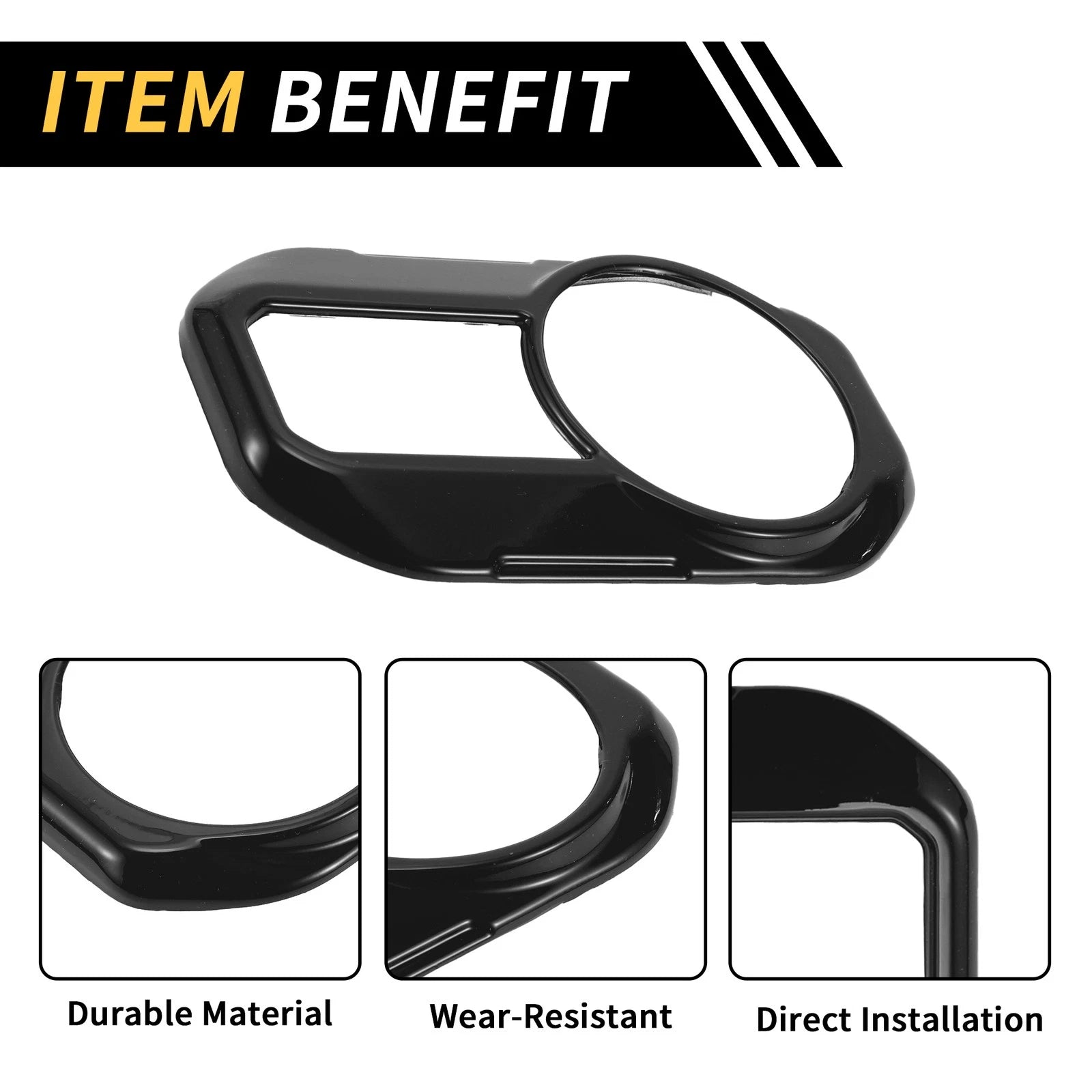 Headlight Button Panel Cove for Jeep Gladiator JT (2020–2024) Black