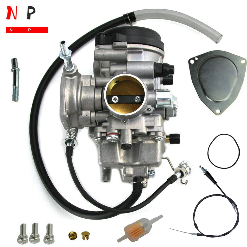 Carburetor & Throttle Cable for Yamaha Kodiak 400 450 Wolverine (1993–2006)