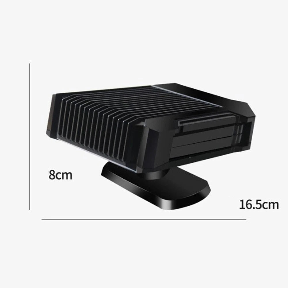 Portable 12V Car Heater Fan for Windshield Defrost (Adjustable Angle)