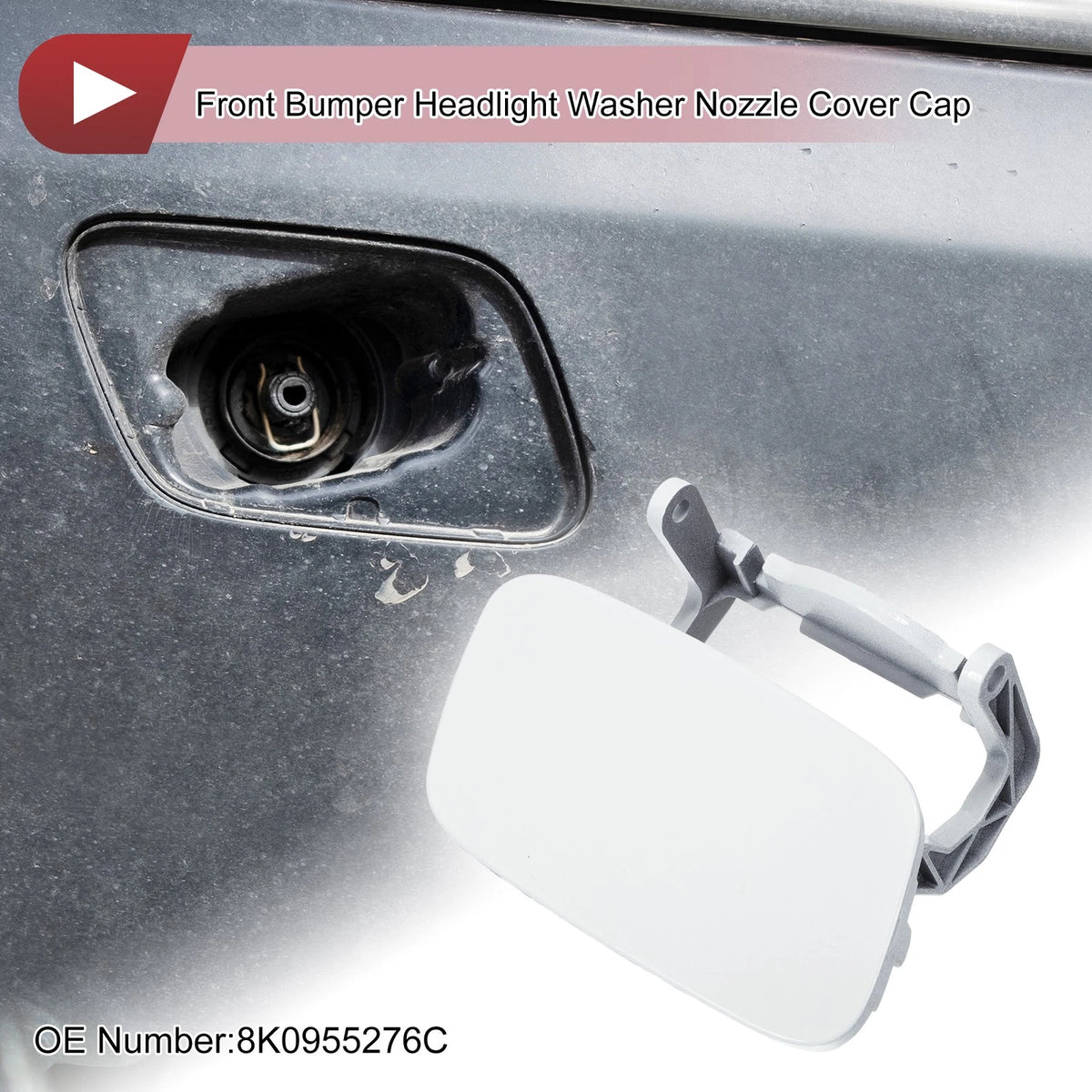Washer Nozzle Cover Cap Front Right for Audi A4 A4 Quattro (2013–2016)
