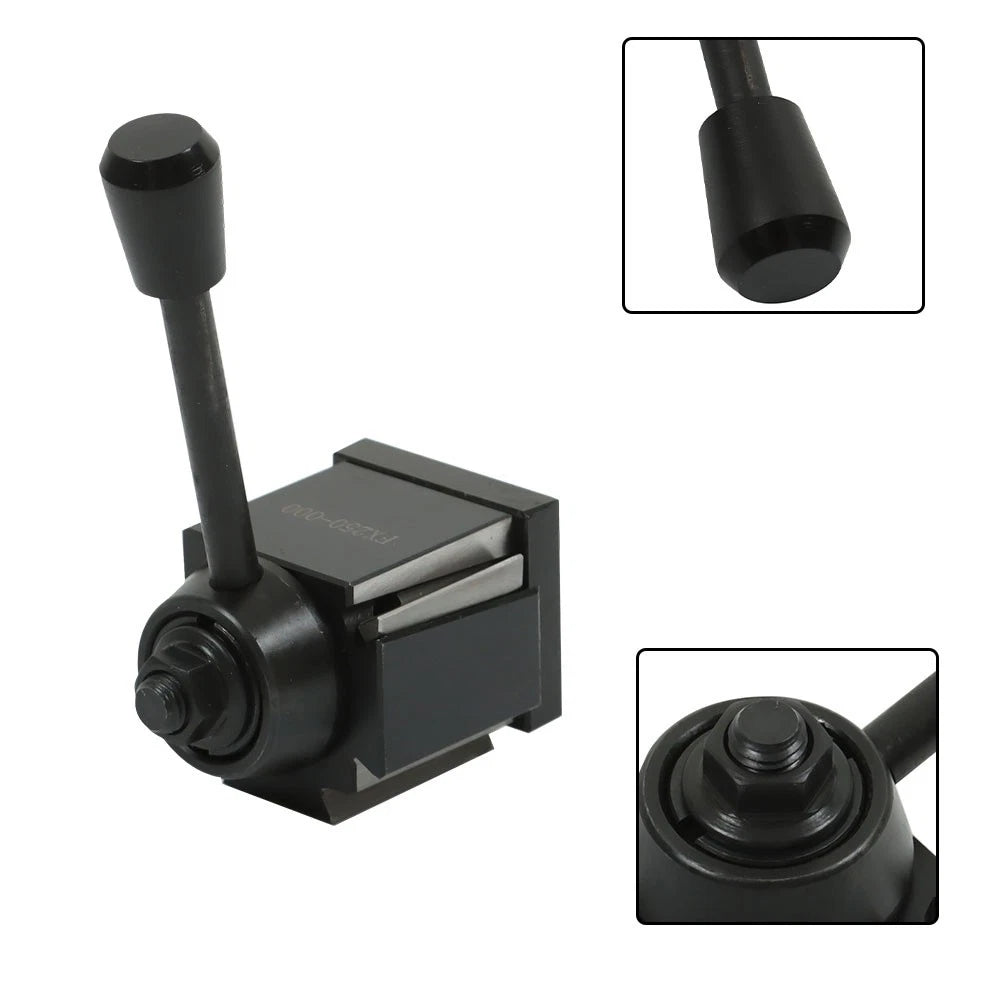 3Pcs Wedge Type Quick Change Tool Post Holder for Lathe Up to 8"
