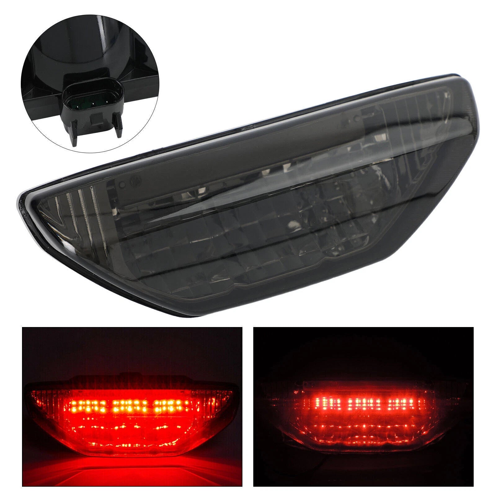 Tail Light Braking Lamp for Honda TRX 250 300 400EX 500 700 (2000–2023) Black T9