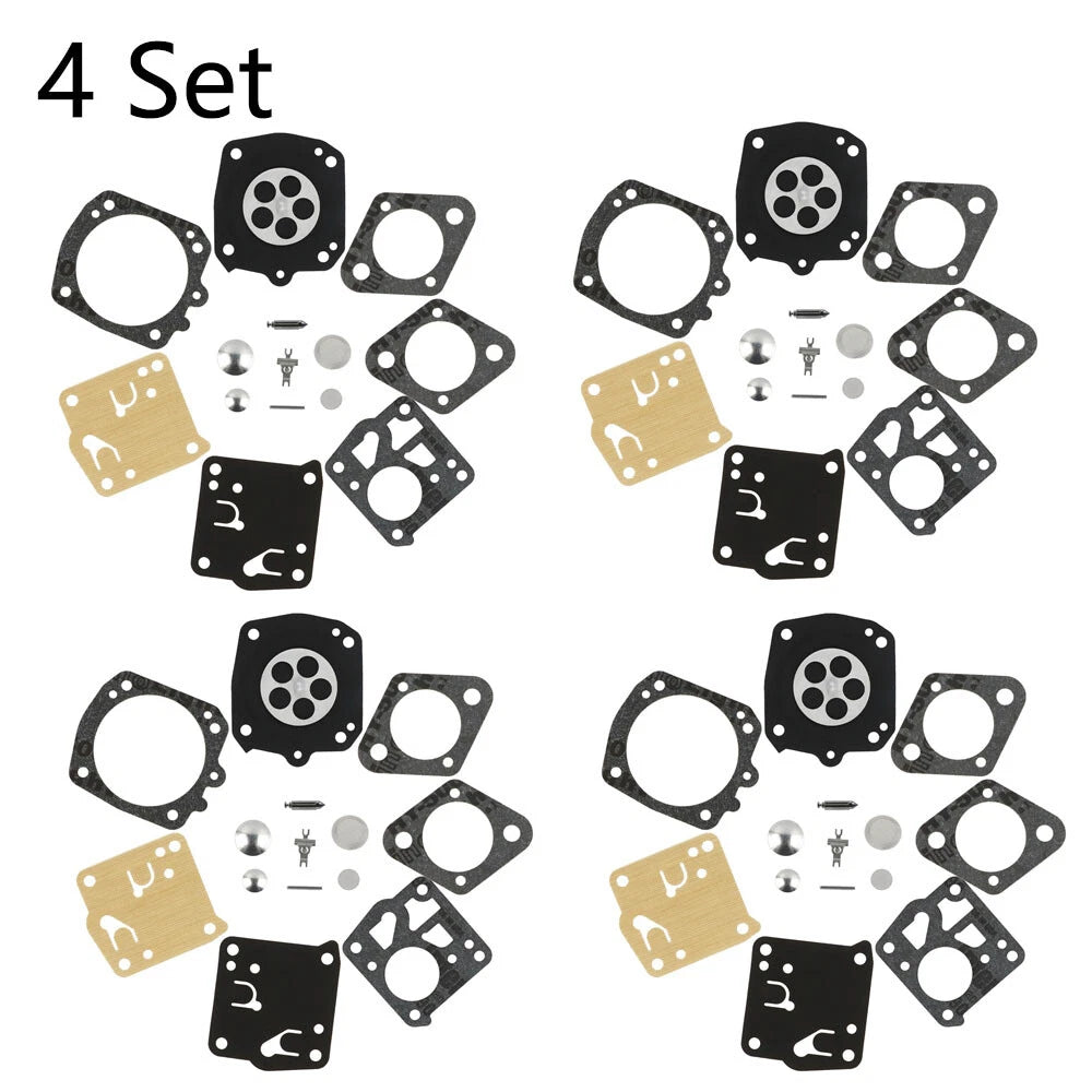 Set of 4 Carburetor Rebuild Kits for Homelite X-12 (RK-23HS, RK-17HS)