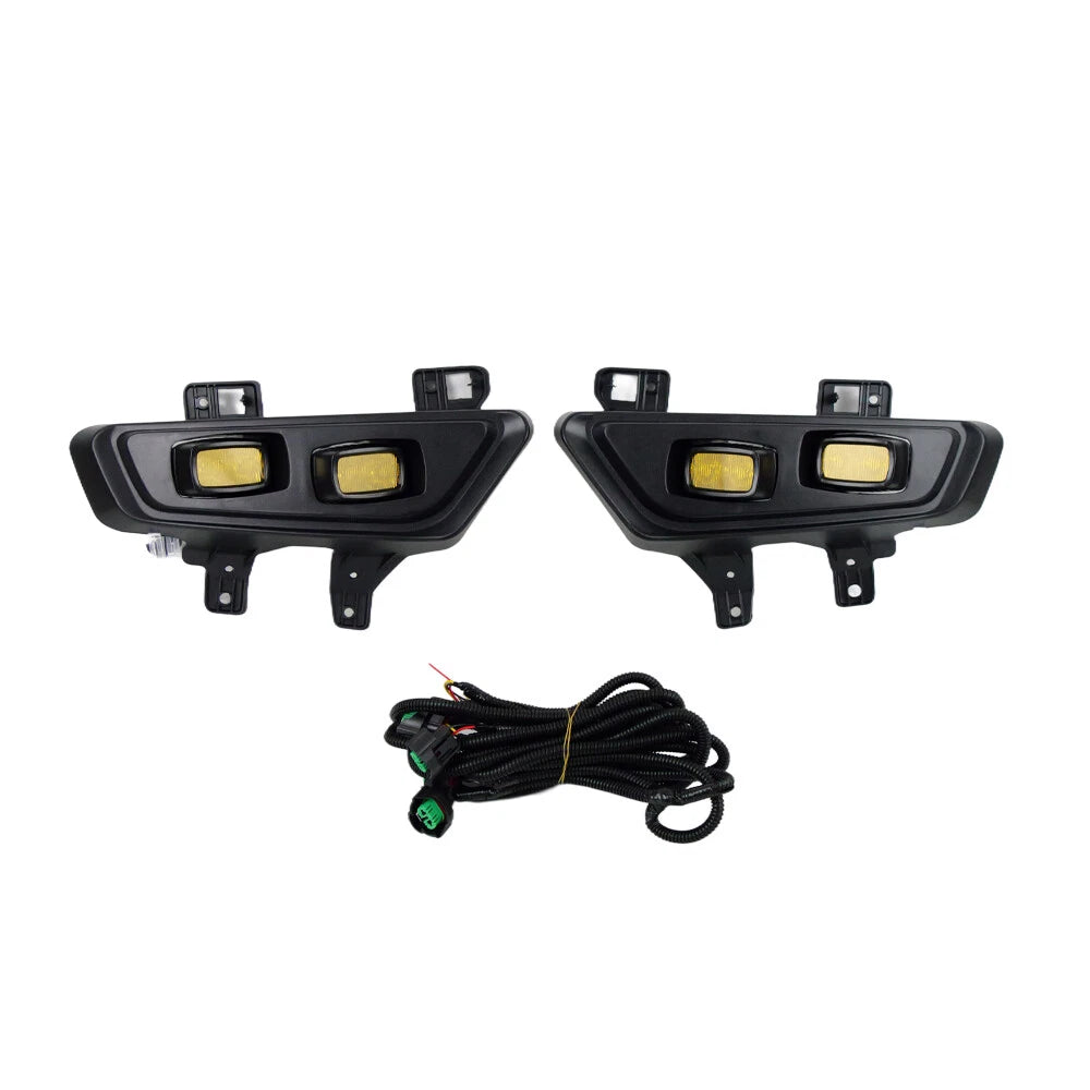 Clear Lens Amber LED DRL Fog Lights for Ford F-150 Raptor (2022–2024)