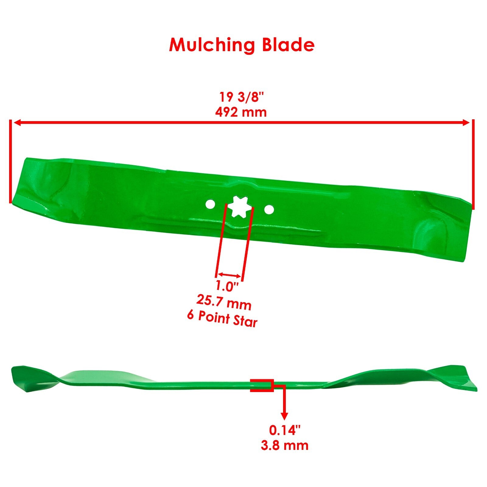 Deck Blades 38 Inch Replacement for MTD Troy Bilt (2000–2018)