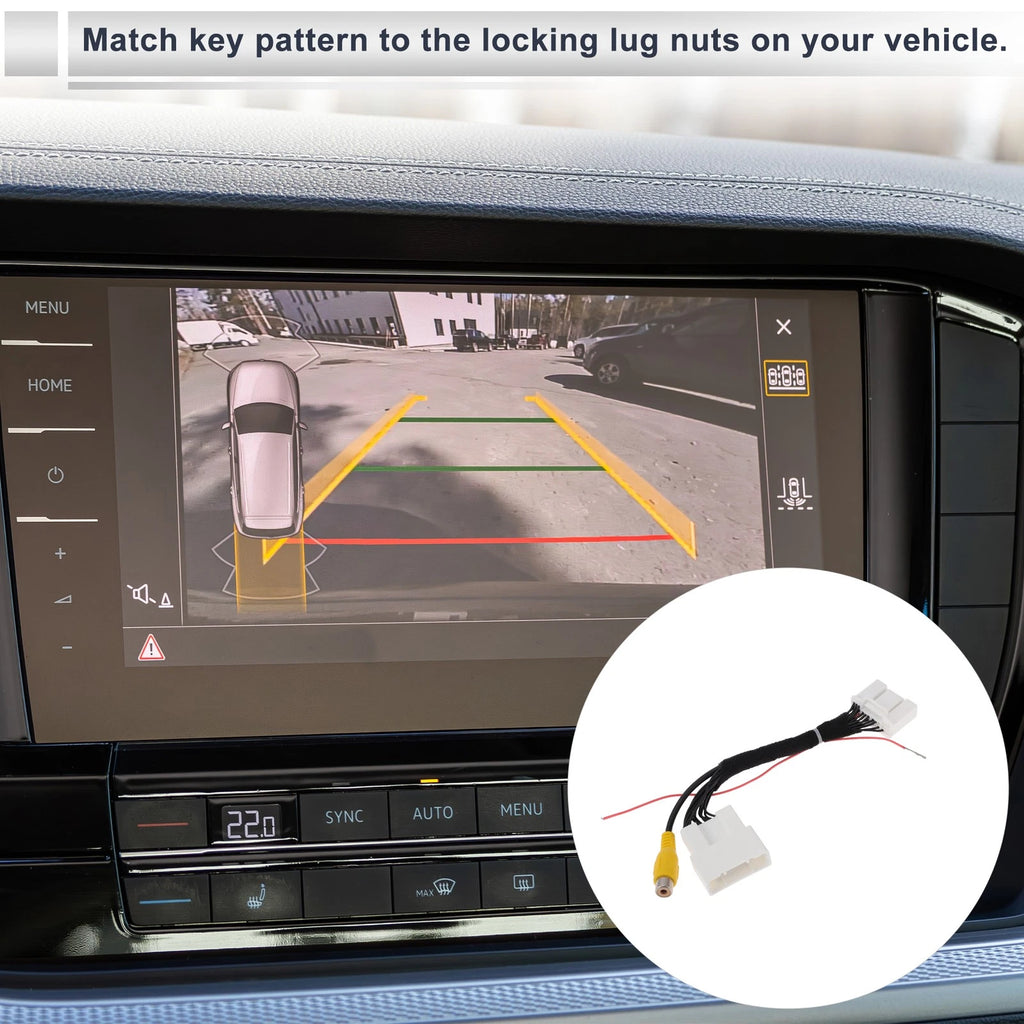 Rear View Camera Adapter Wire Harness Cable for Toyota Camry (2012–2017)
