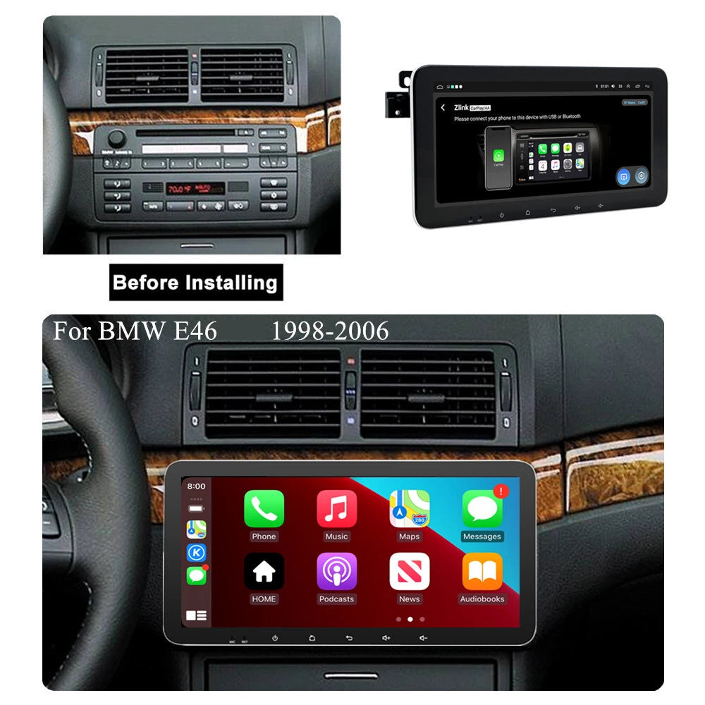 10.33'' Car Head Unit GPS for BMW E46 M3 318/320/325/330/335 (1998–2006)