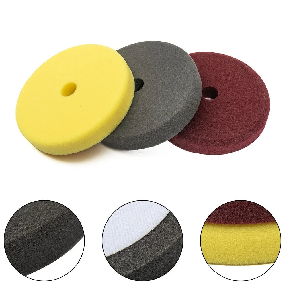 3X Sponge Buffing Pads for Car Waxing (Universal)