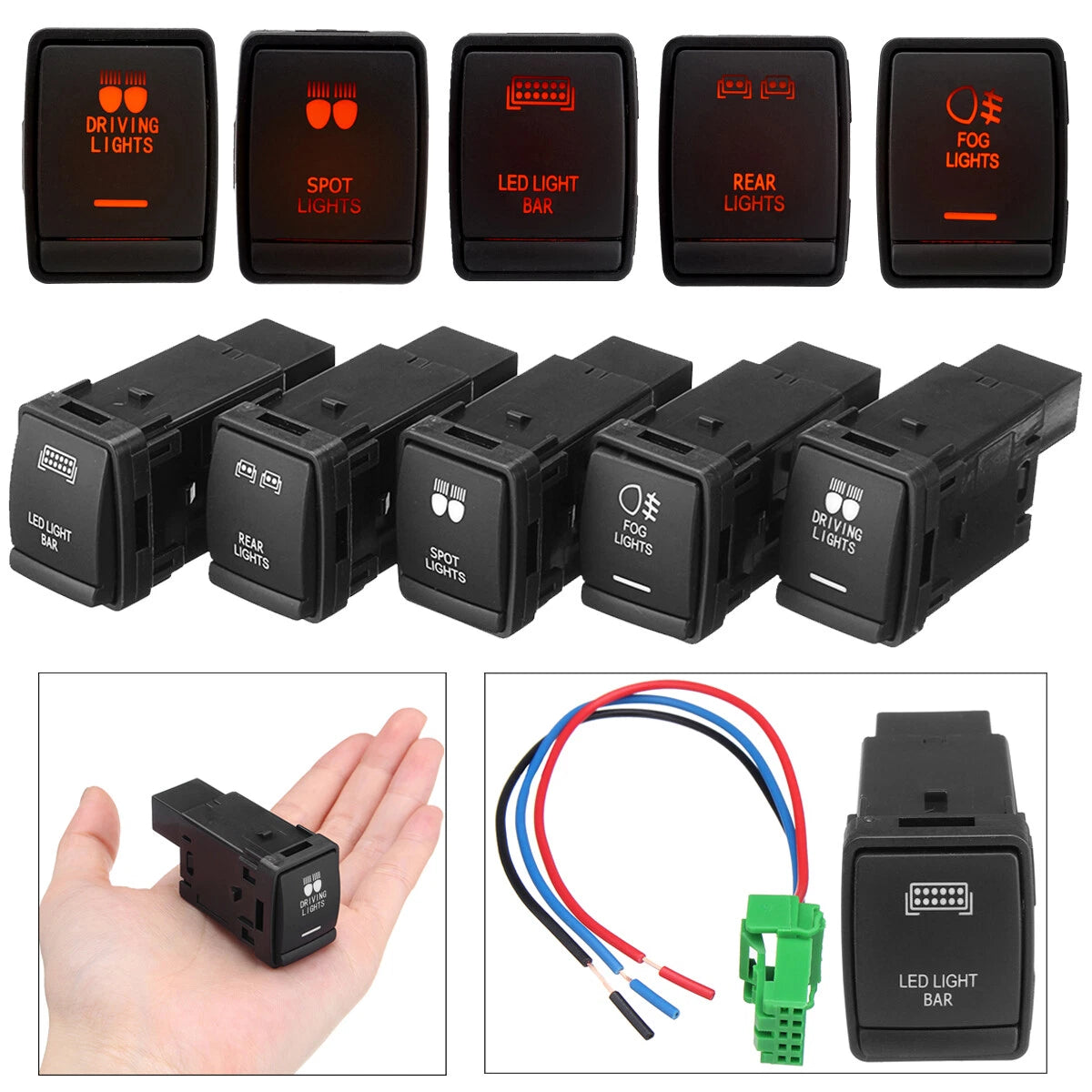 LED Push Switch Button for Nissan Sentra (2015–2018) & Altima (2013–2018)