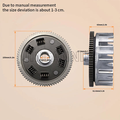 Primary Main Gear Clutch Basket for Yamaha Warrior 350 YFM350 (1987–2004)