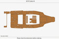 EVA Foam Teak Deck Flooring Mat for Cobia 34 Swim Platform (2015)