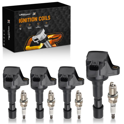 4X Ignition Coils & Iridium Spark Plugs for Honda CR-Z (2011–2016)