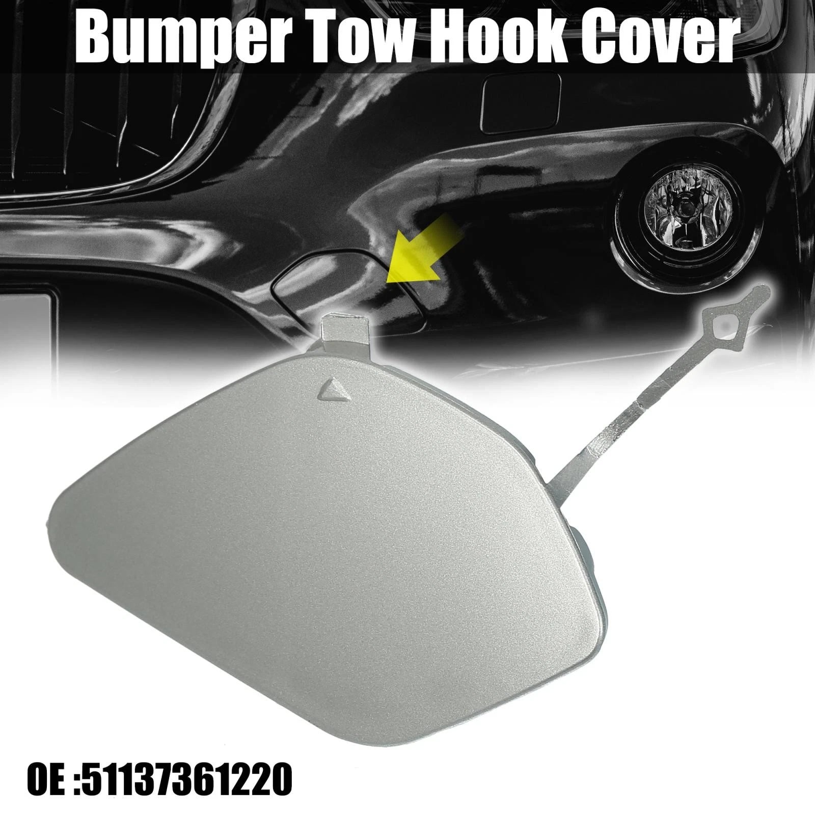 Front Bumper Tow Hook Cover Replacement for BMW F48 (2016–2022)