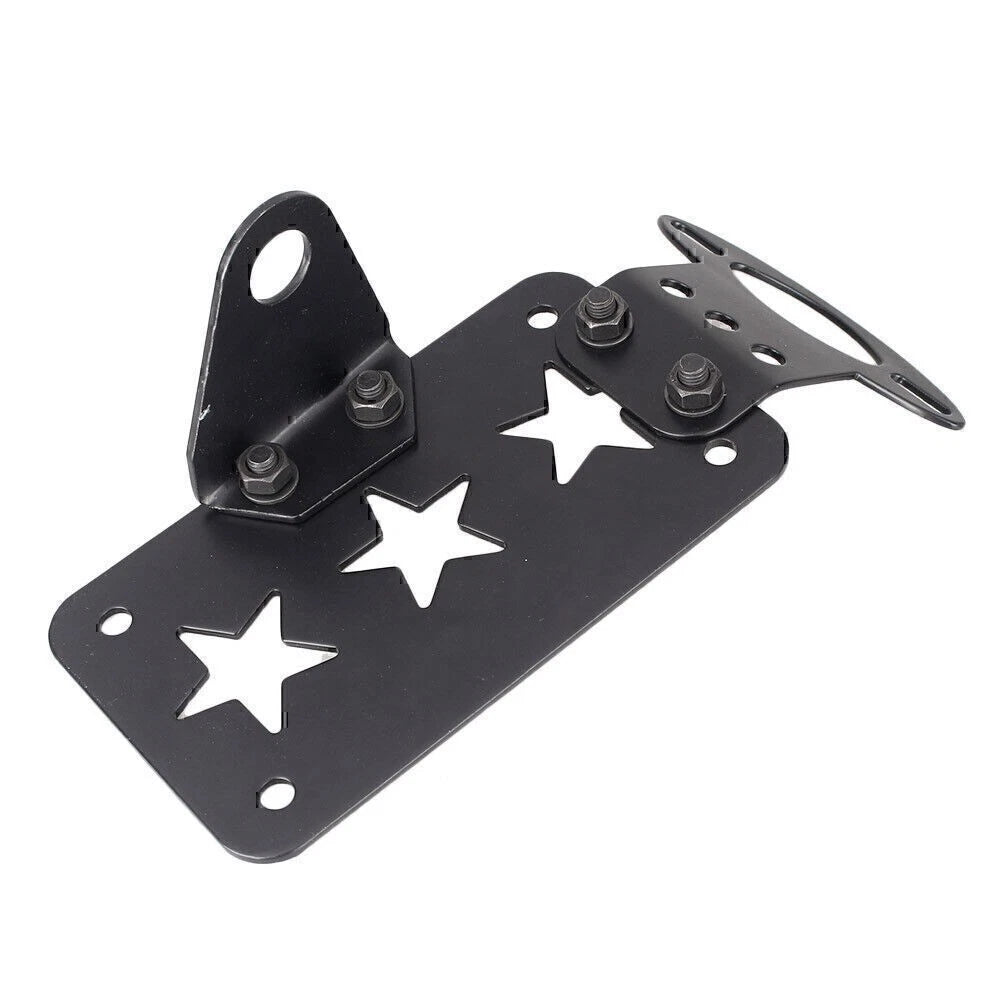 License Plate Holder Rack Mount for Universal Motorcycle (2010–2023)