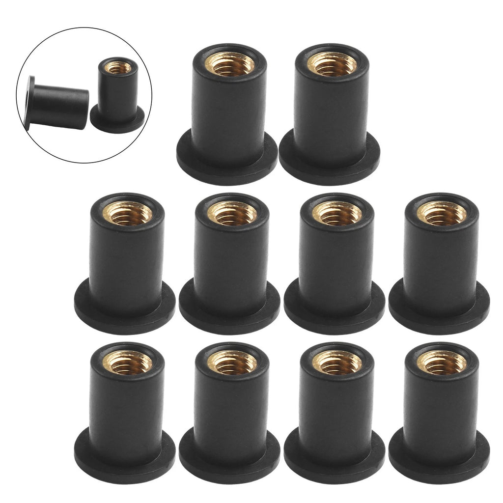 10X Rubber Nut Vibration Damper for Motorcycle Windshield