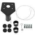 Adjustable 5th Wheel Adapter Hitch to Gooseneck (12" - 17" Offset)