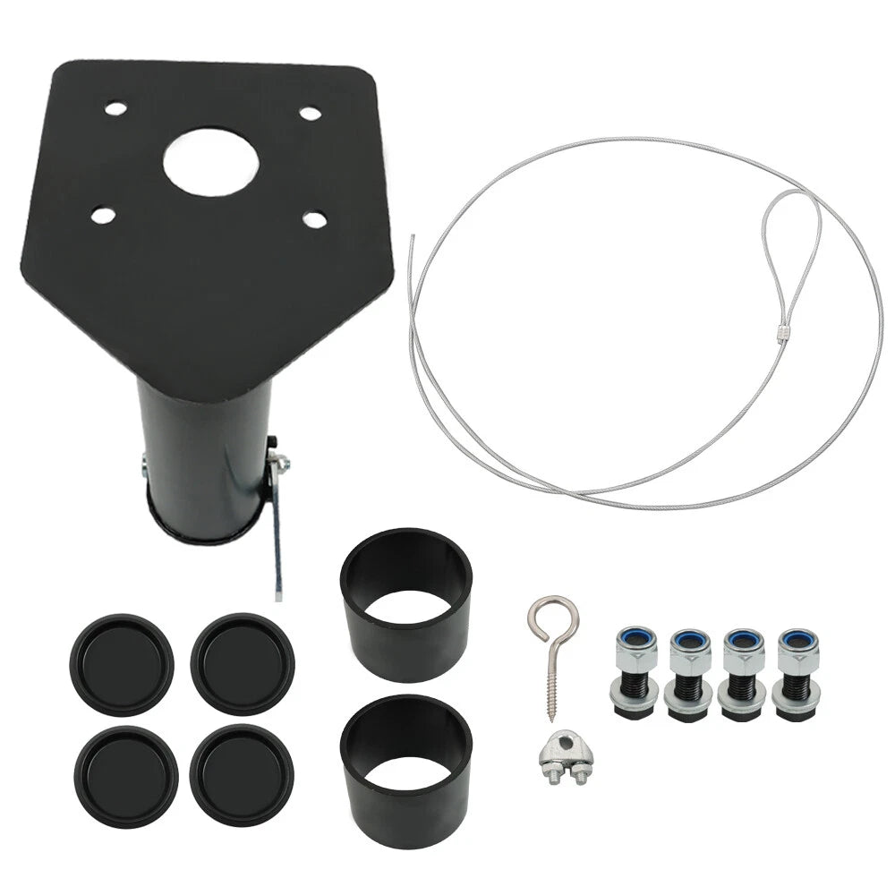 Adjustable 5th Wheel Adapter Hitch to Gooseneck (12" - 17" Offset)