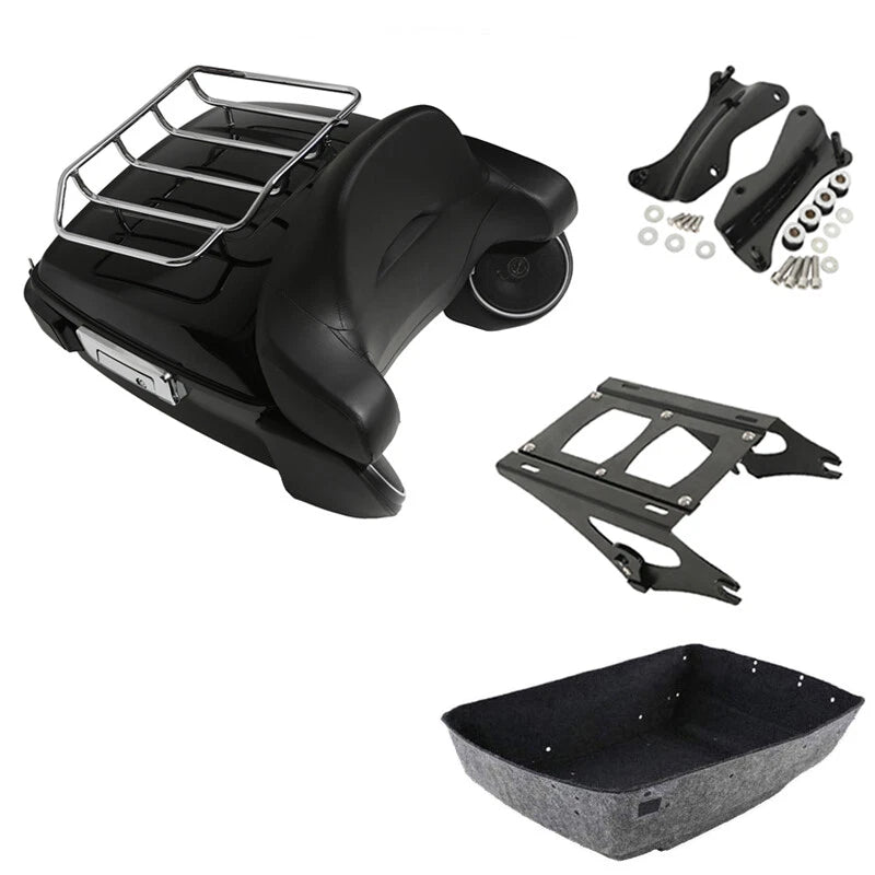 Trunk Backrest Light Rack Speaker Mount for Harley Touring (2014–2026)
