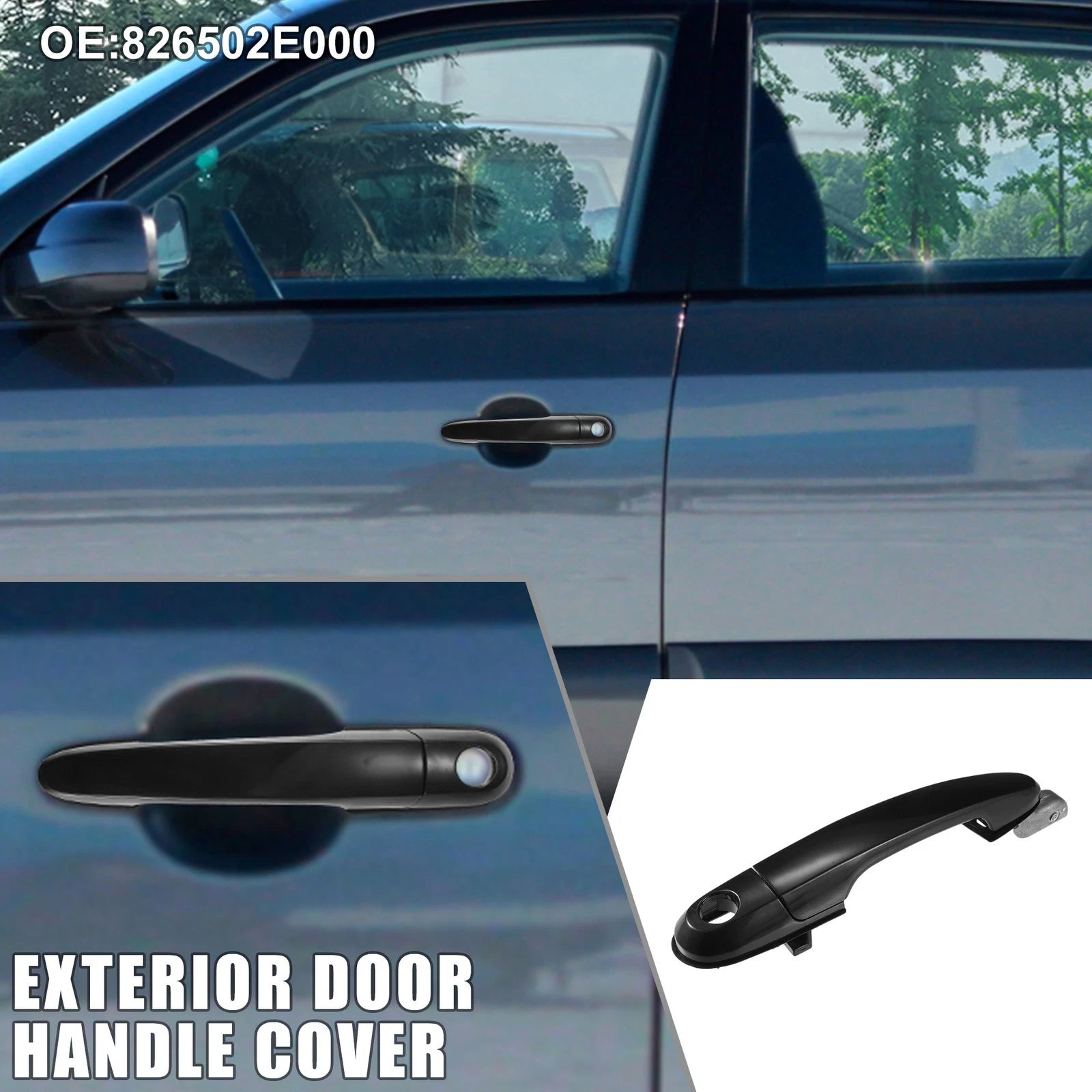 Front Left Exterior Door Handle Replacement for Hyundai Tucson (2005–2015)